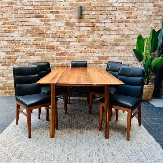 Wooden dining table