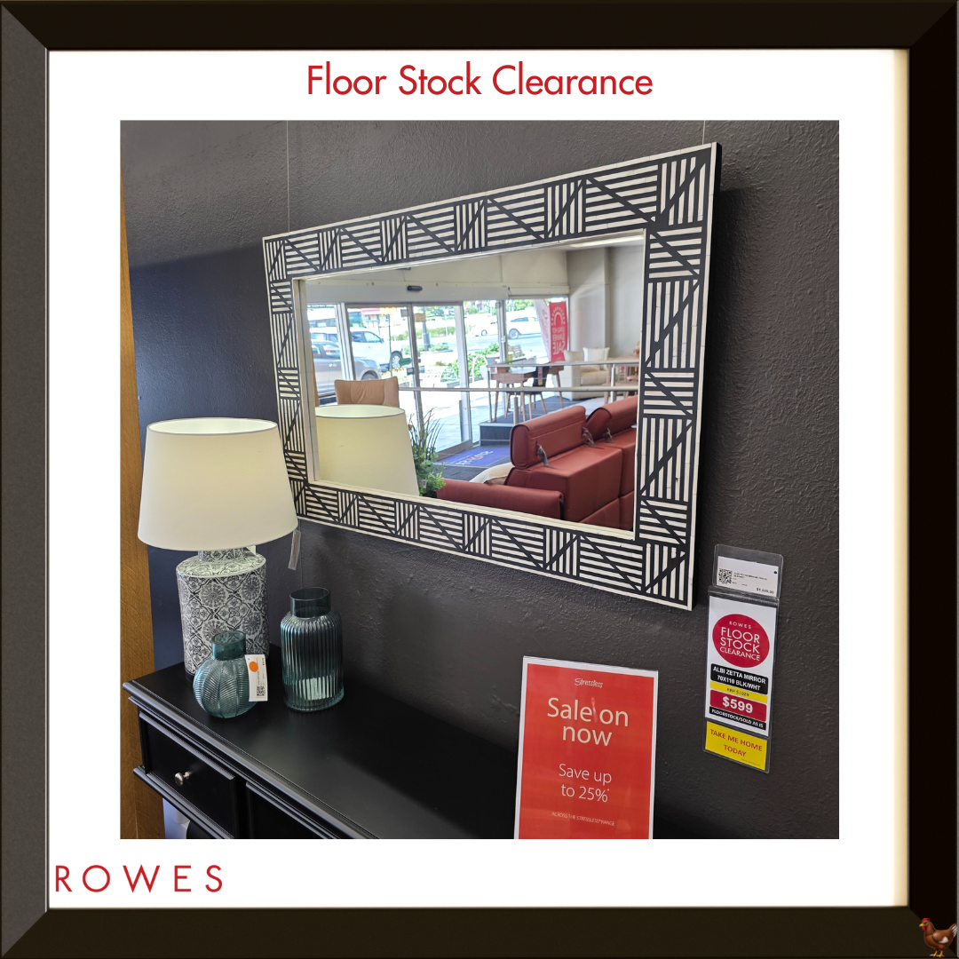 Zetta Black & White Mirror