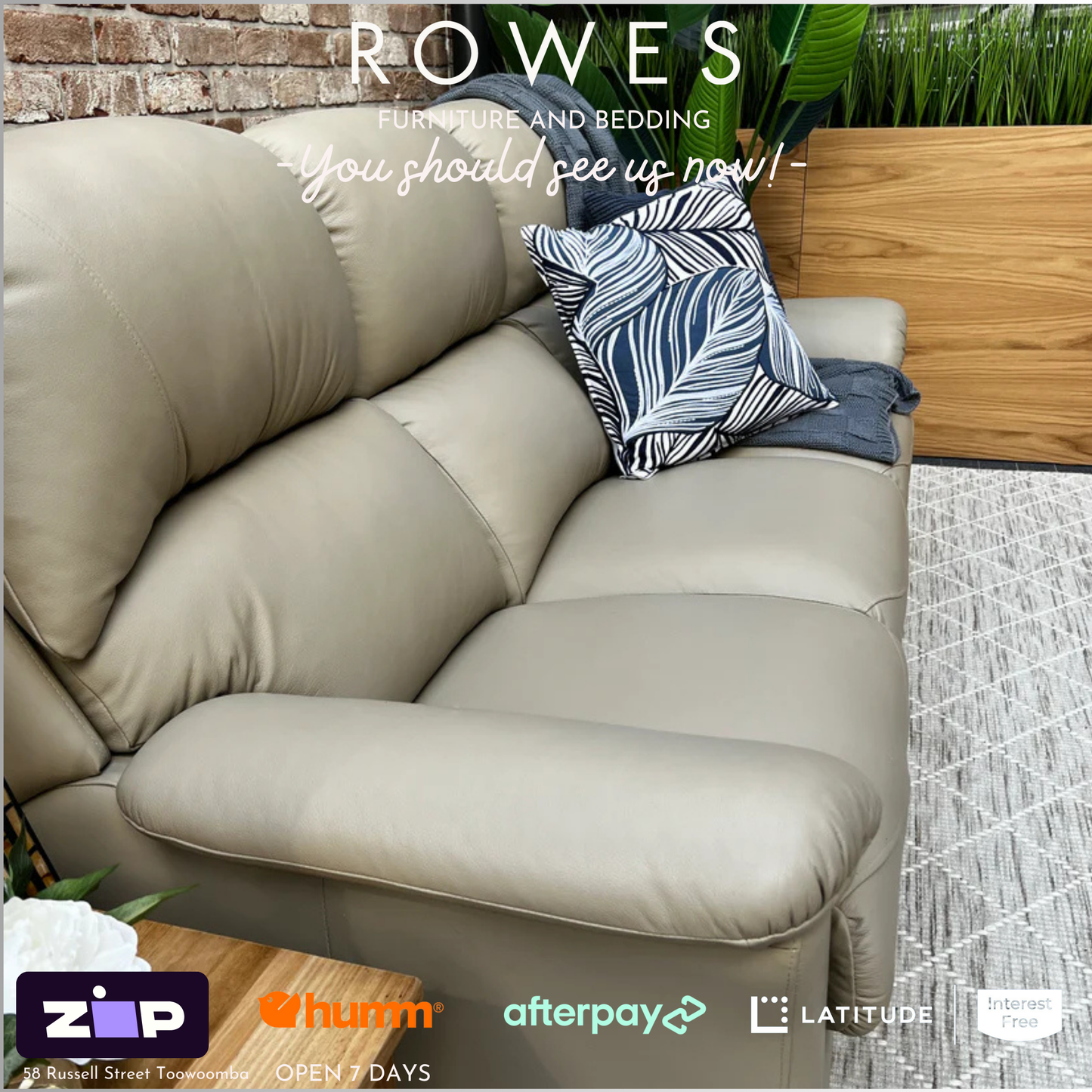 Australian Made Leather Sofa