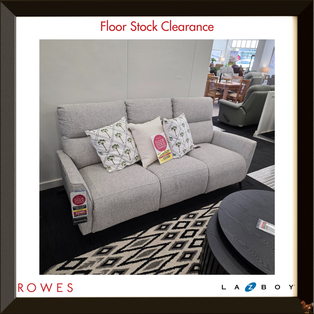 LaZboy Monroe 3 Seat Twin Power Recliner - Floor Stock Clearance