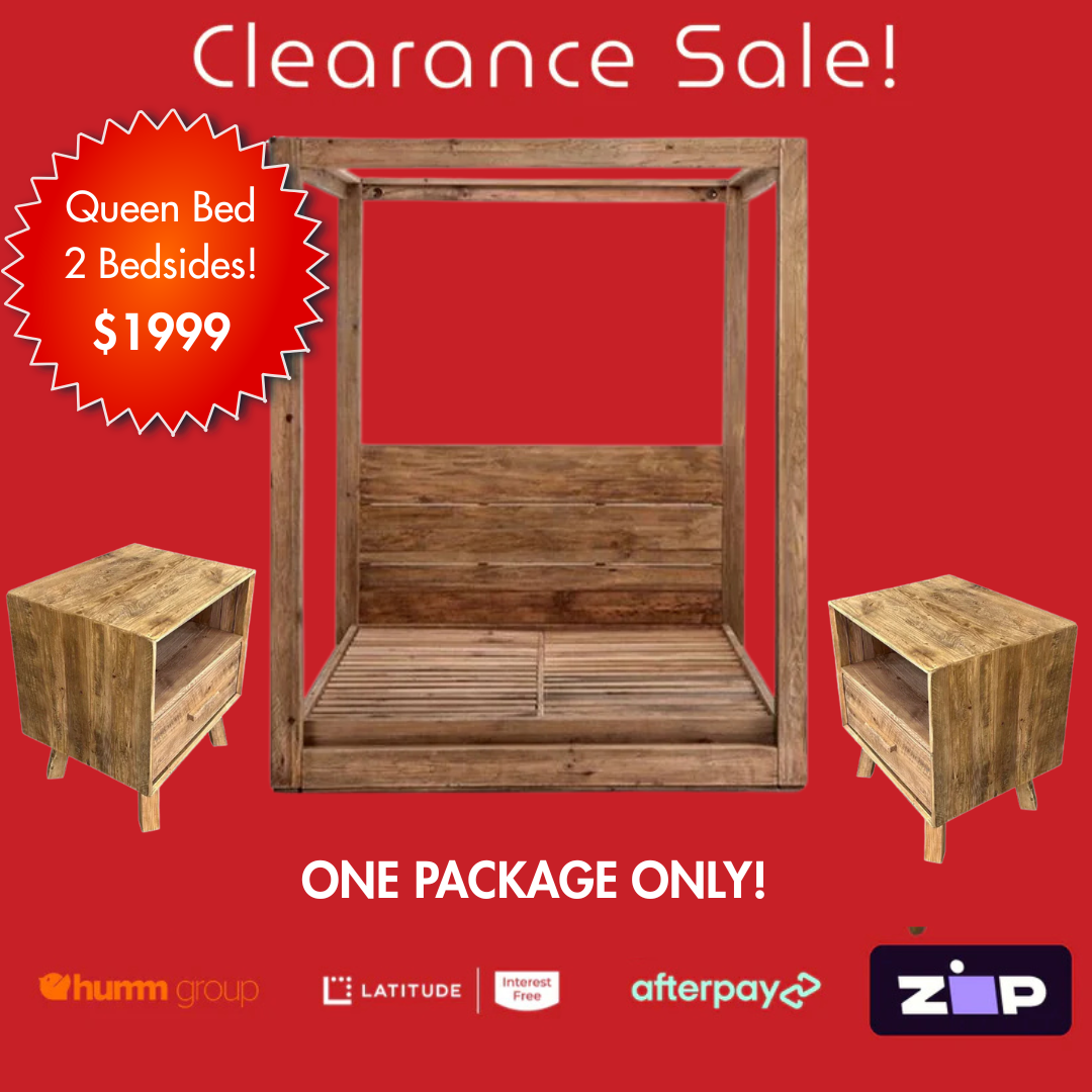 Norfolk Four Post Queen Bed Package - Floor Stock Clearance