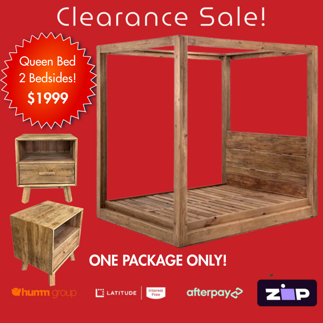 Norfolk Four Post Queen Bed Package - Floor Stock Clearance