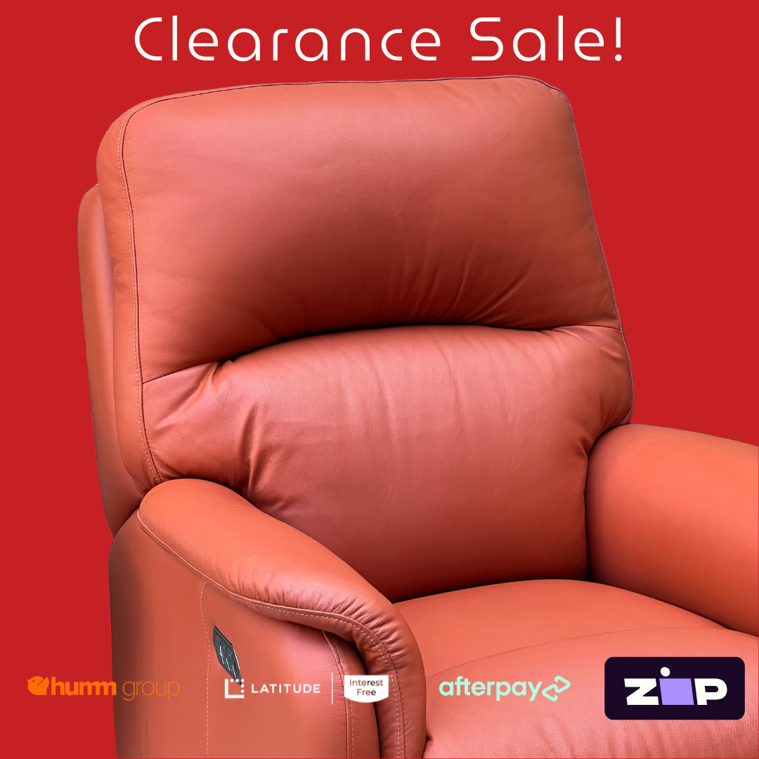 Australian made leather recliner