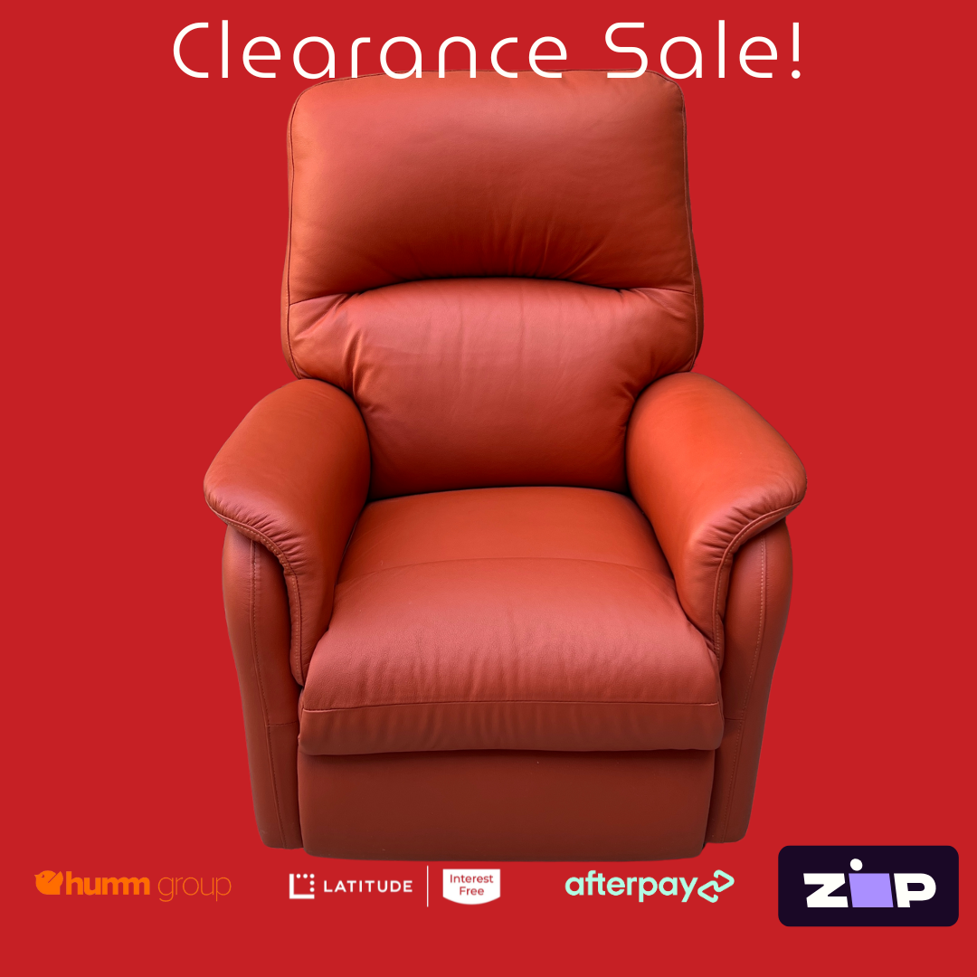 Australian made leather recliner