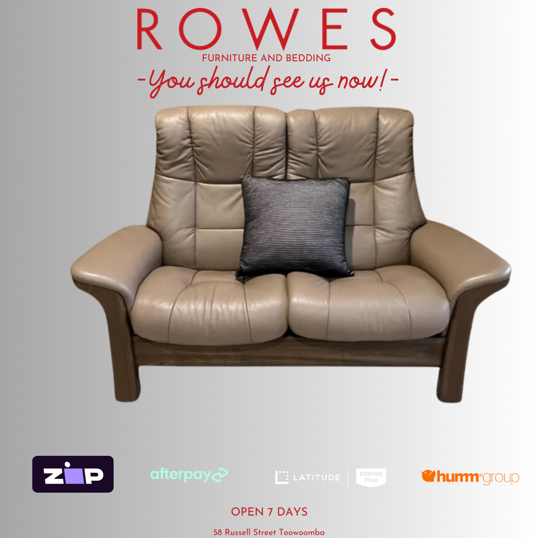 Stressless Leather 2 seat sofa