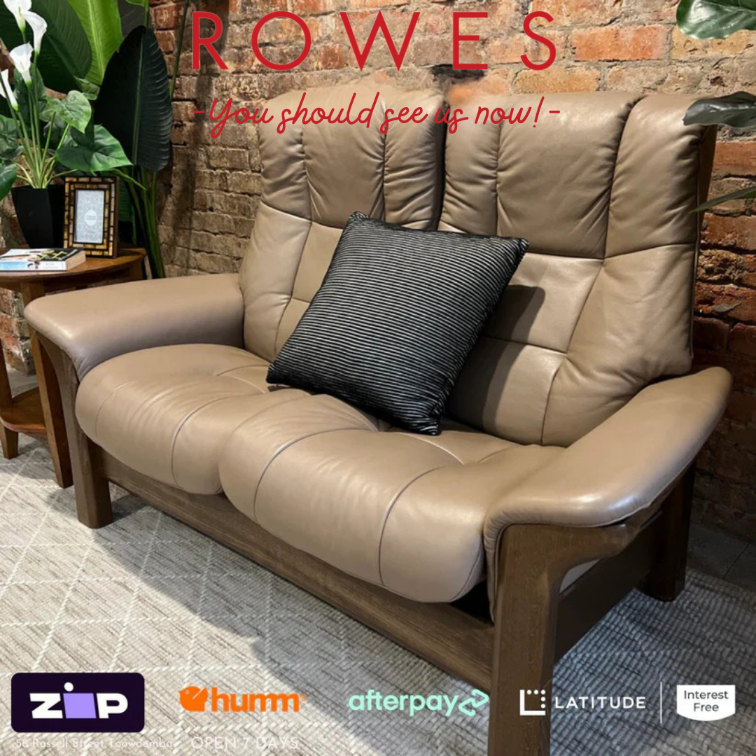 Stressless leather 2 seat sofa