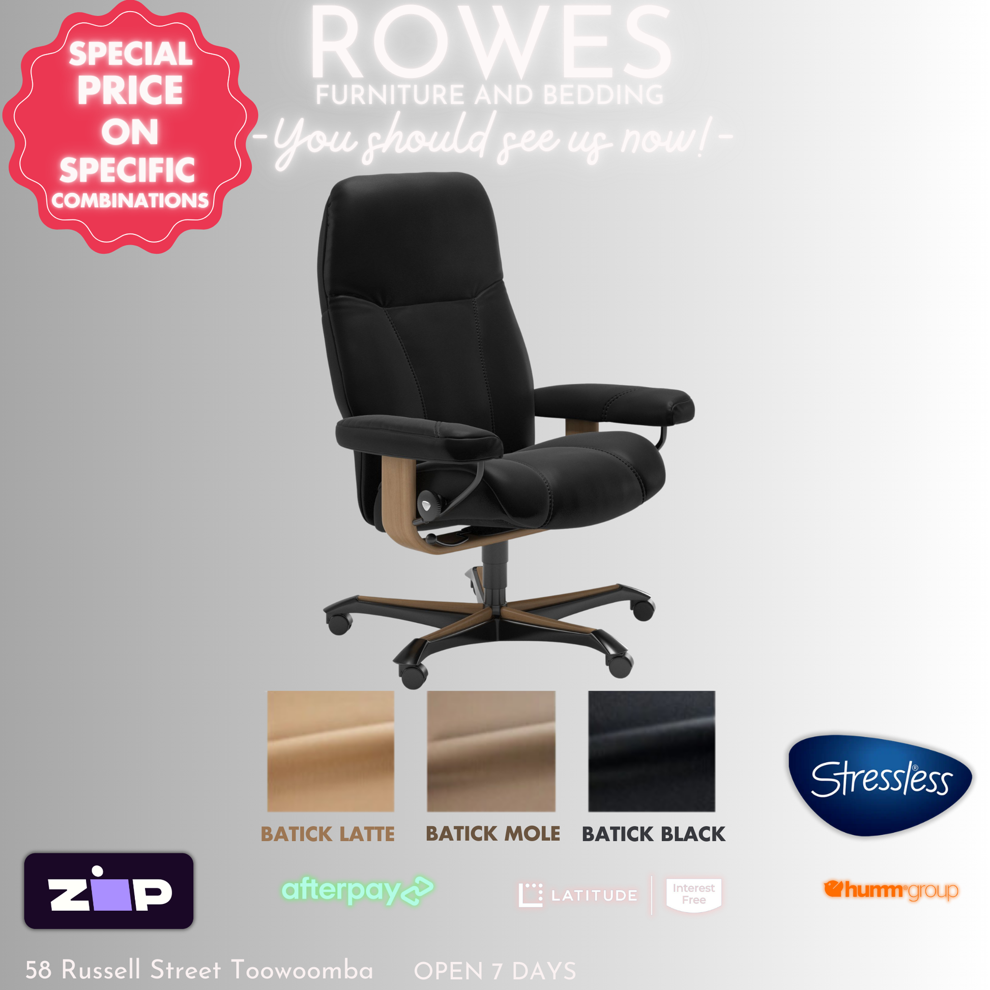 Stressless office chair