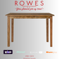 Wooden table on a gray background with promotional text and logos.