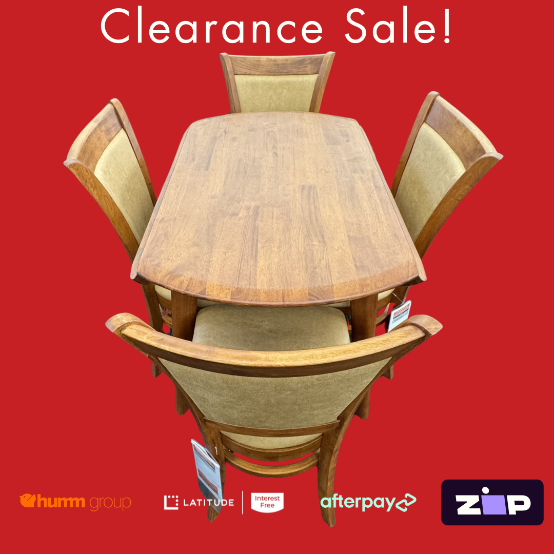 Drop Side Dining Table and Chairs - Clearance Sale