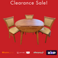 Drop Side Dining Table and Chairs - Clearance Sale