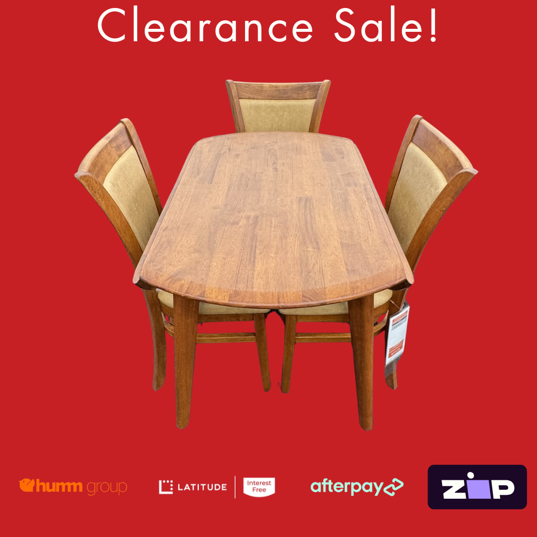 Drop Side Dining Table and Chairs - Clearance Sale