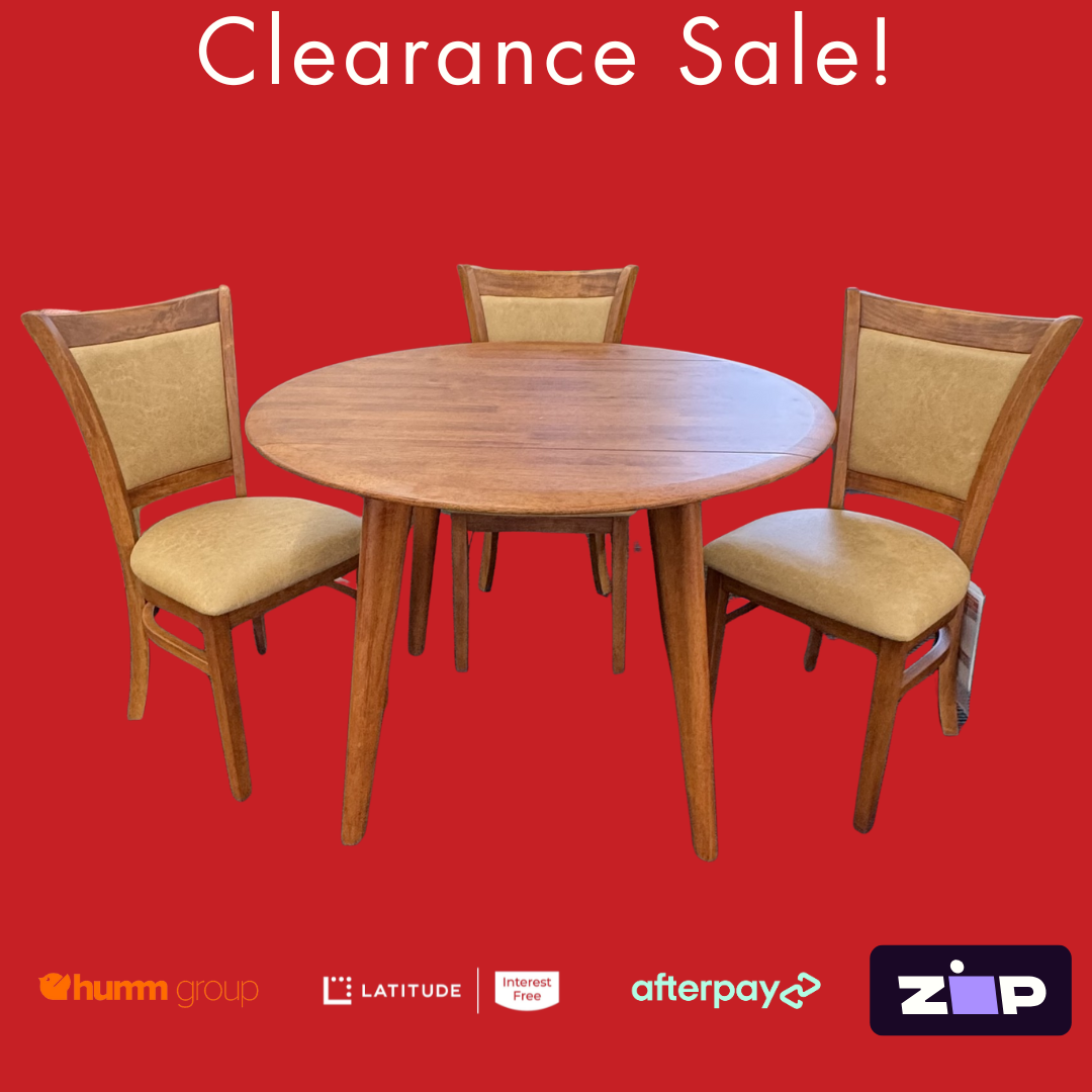 Drop Side Dining Table and Chairs - Clearance Sale