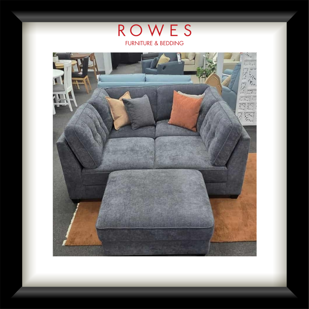 A large armchair sofa and ottoman