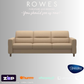 Stressless leather 3 seat sofa