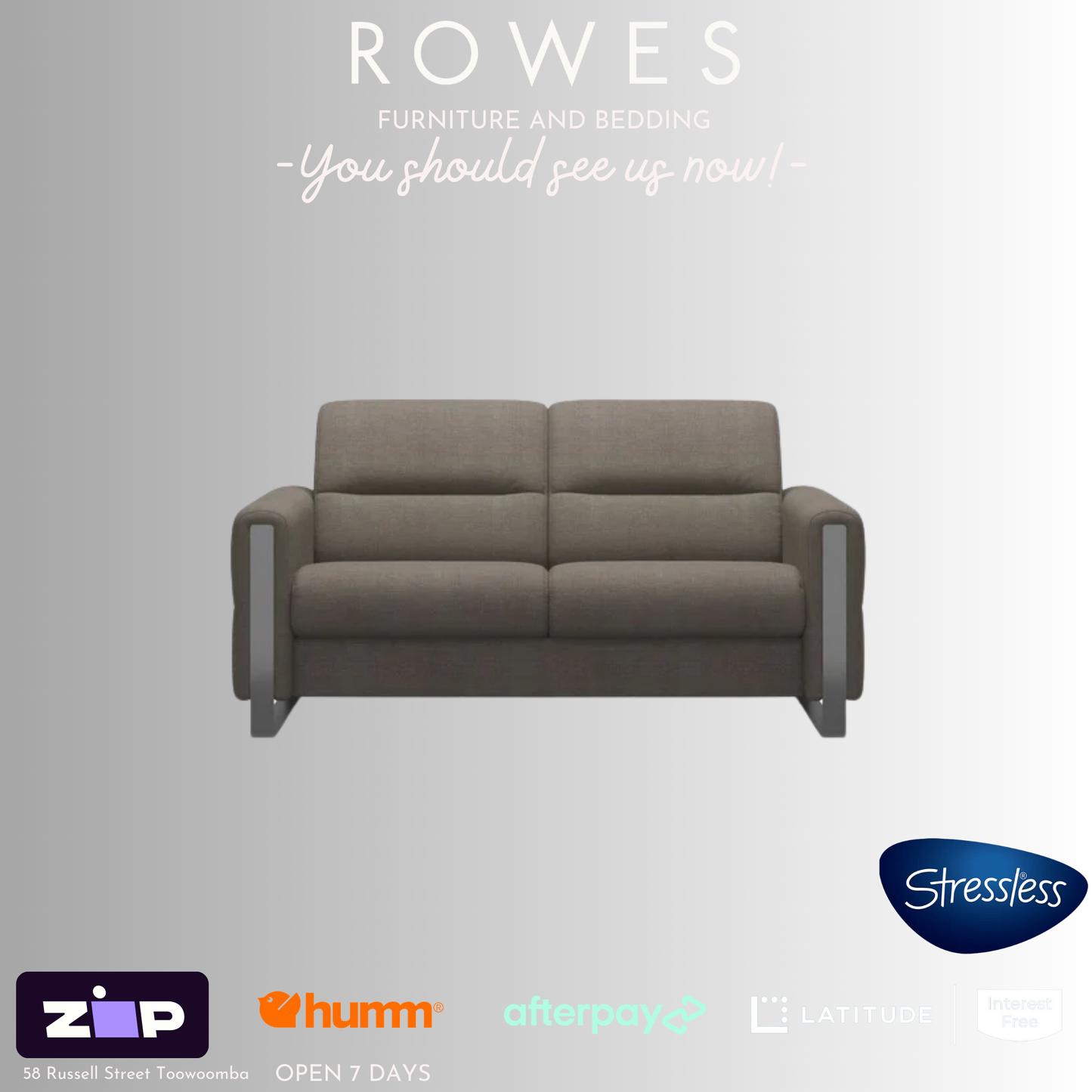 Stressless 2 seat sofa