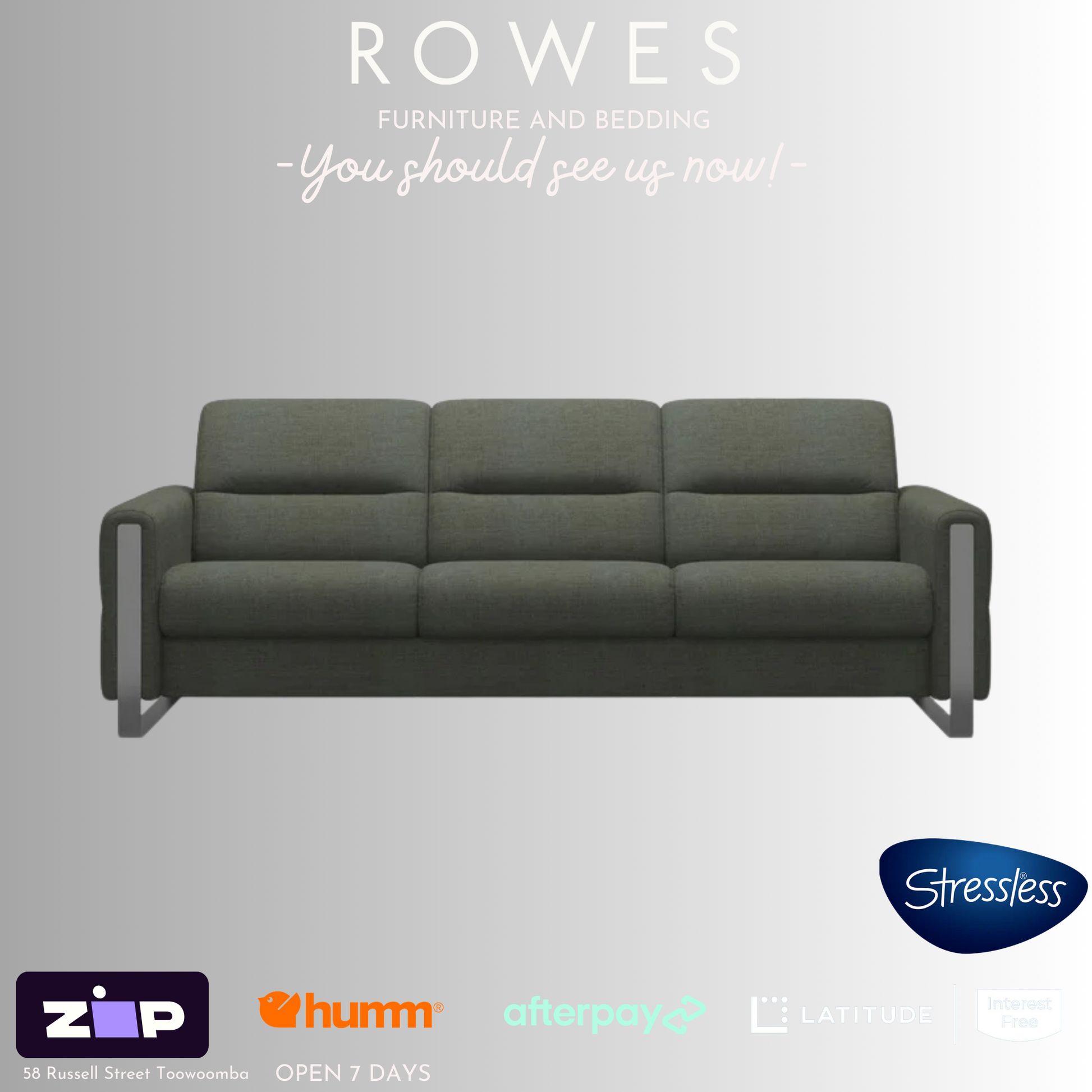 Stressless 3 seat sofa