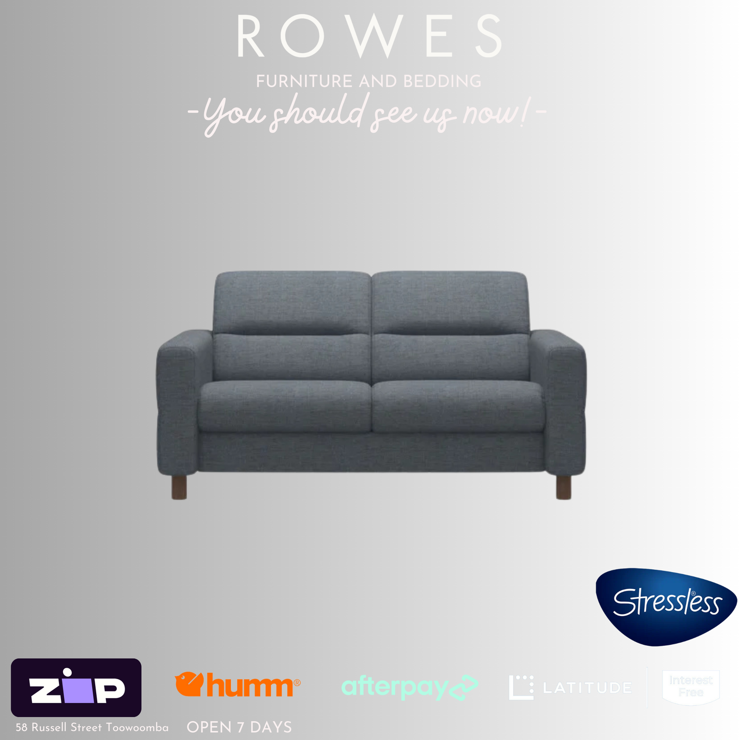 Stressless 2 seat sofa