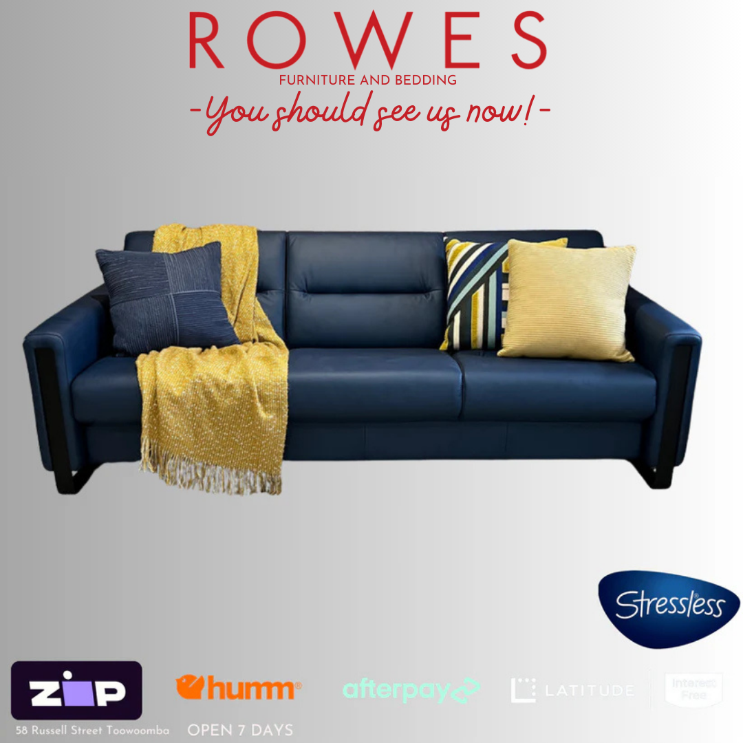 Stressless leather 3 seat sofa