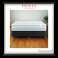 Mattress on a wooden floor with 'Rowes Furniture & Bedding' and 'Sleepyhead' branding.