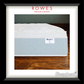 Sleepyhead mattress on a wooden bed frame with Rowes Furniture & Bedding branding.