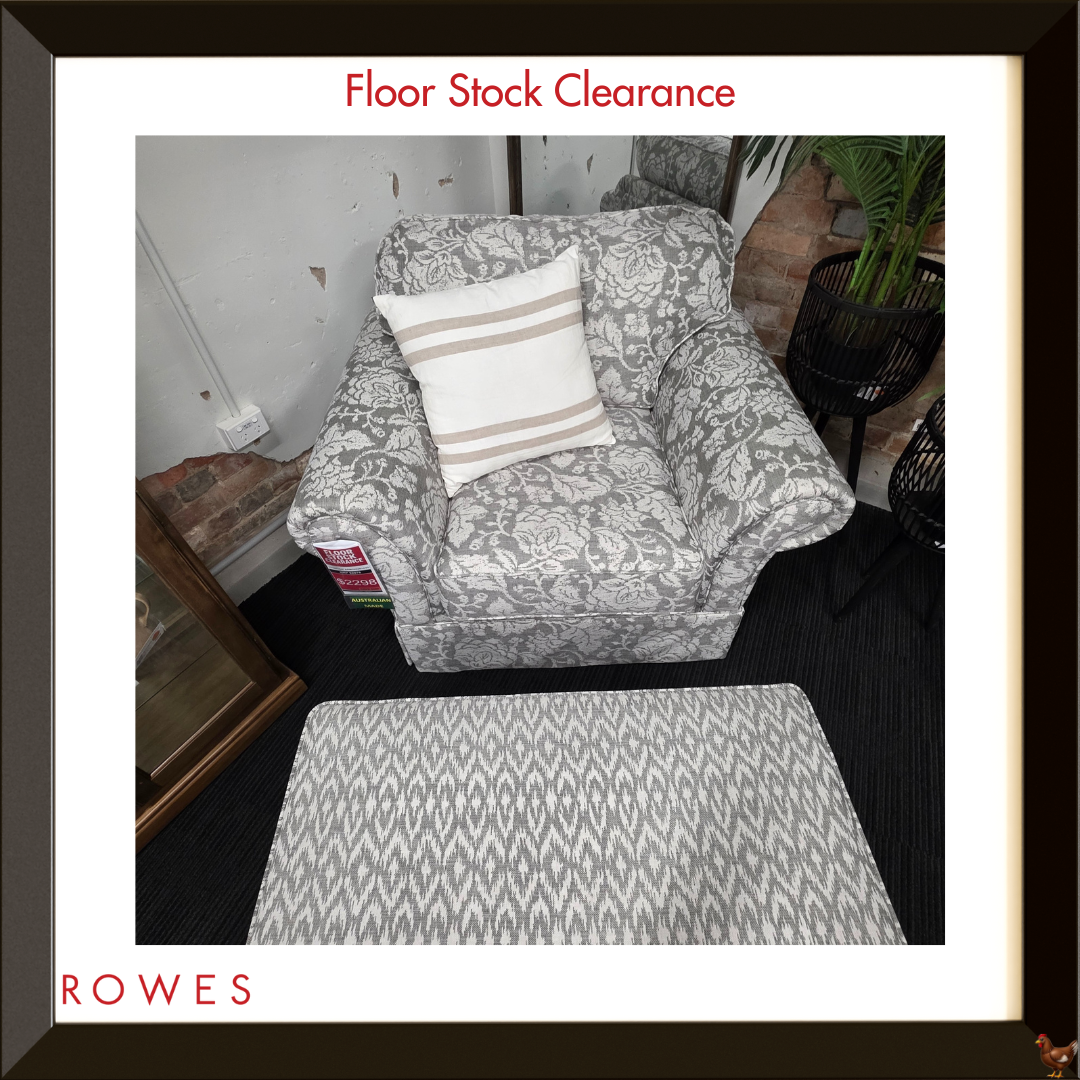 Hampton Armchair and Storage Ottoman - Floor Stock Clearance
