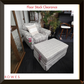 Hampton Armchair and Storage Ottoman - Floor Stock Clearance