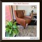 Heaton Leather Wing Chair - Floor Stock Clearance
