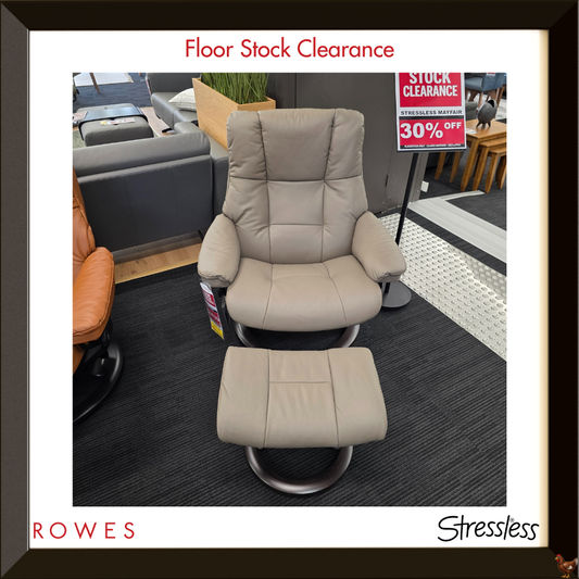 Stressless Mayfair Large with Ottoman - Floor Stock Clearance