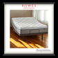 Mattress on a wooden floor with 'Rowes Furniture & Bedding' branding.