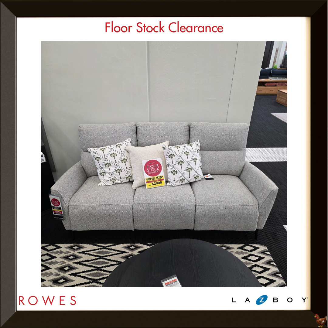 LaZboy Monroe 3 Seat Twin Power Recliner - Floor Stock Clearance