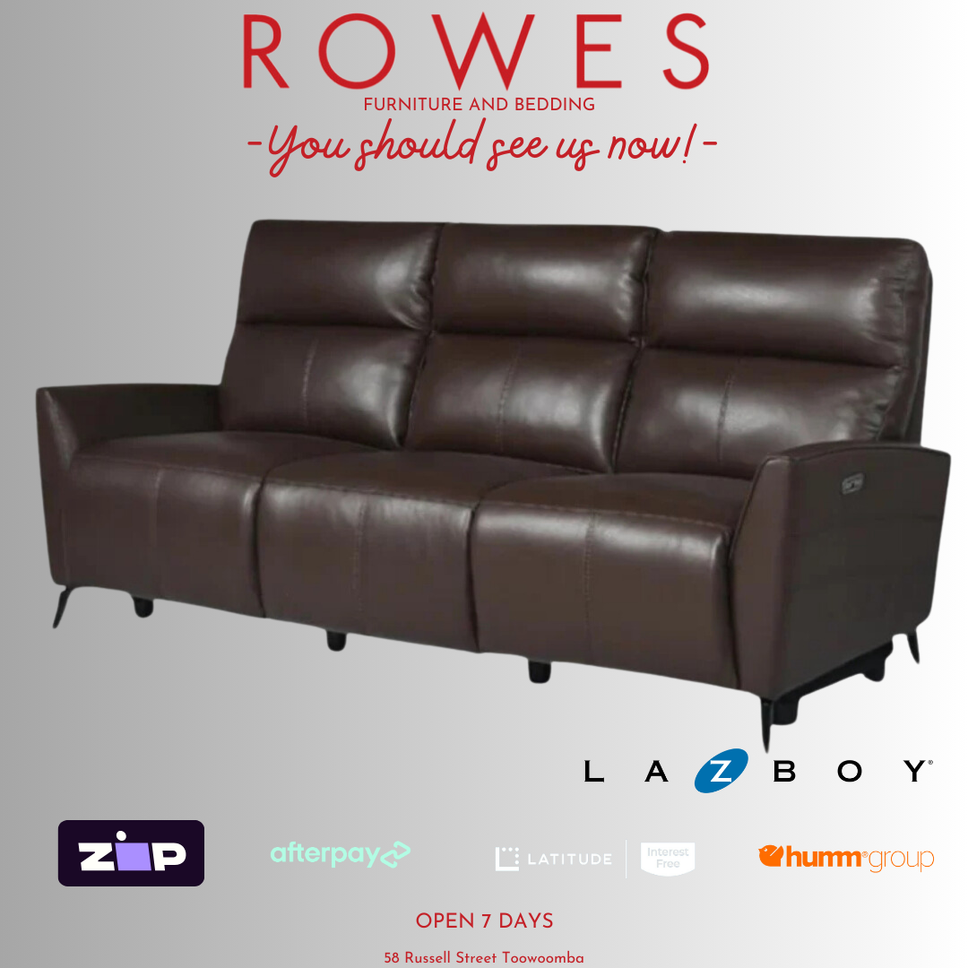 LaZboy 3 seat leather sofa