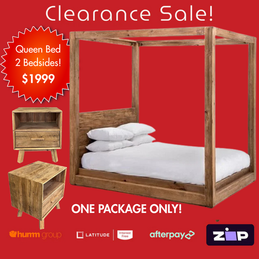 Norfolk Four Post Queen Bed Package - Floor Stock Clearance