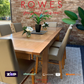 Wooden extension dining table