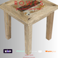 Wooden table with 'Rowes' branding and payment options on a gray background