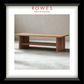 Wooden coffee table on a neutral background with 'Rowes Furniture & Bedding' branding.