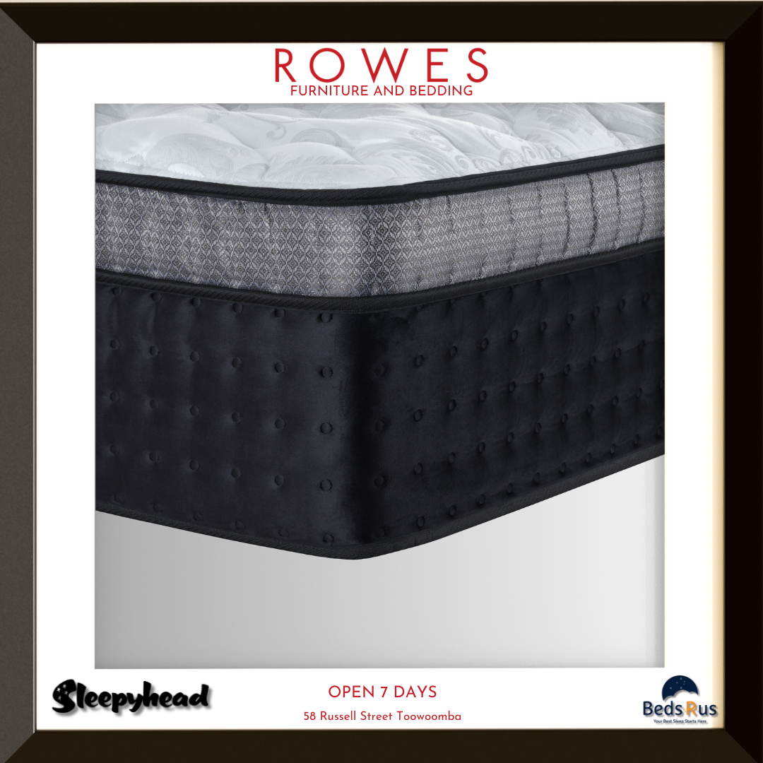 Mattress with visible branding on a white background