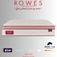 Mattress with SleepMaker Osteo branding on a gray background, featuring Beds R Us advertisement.