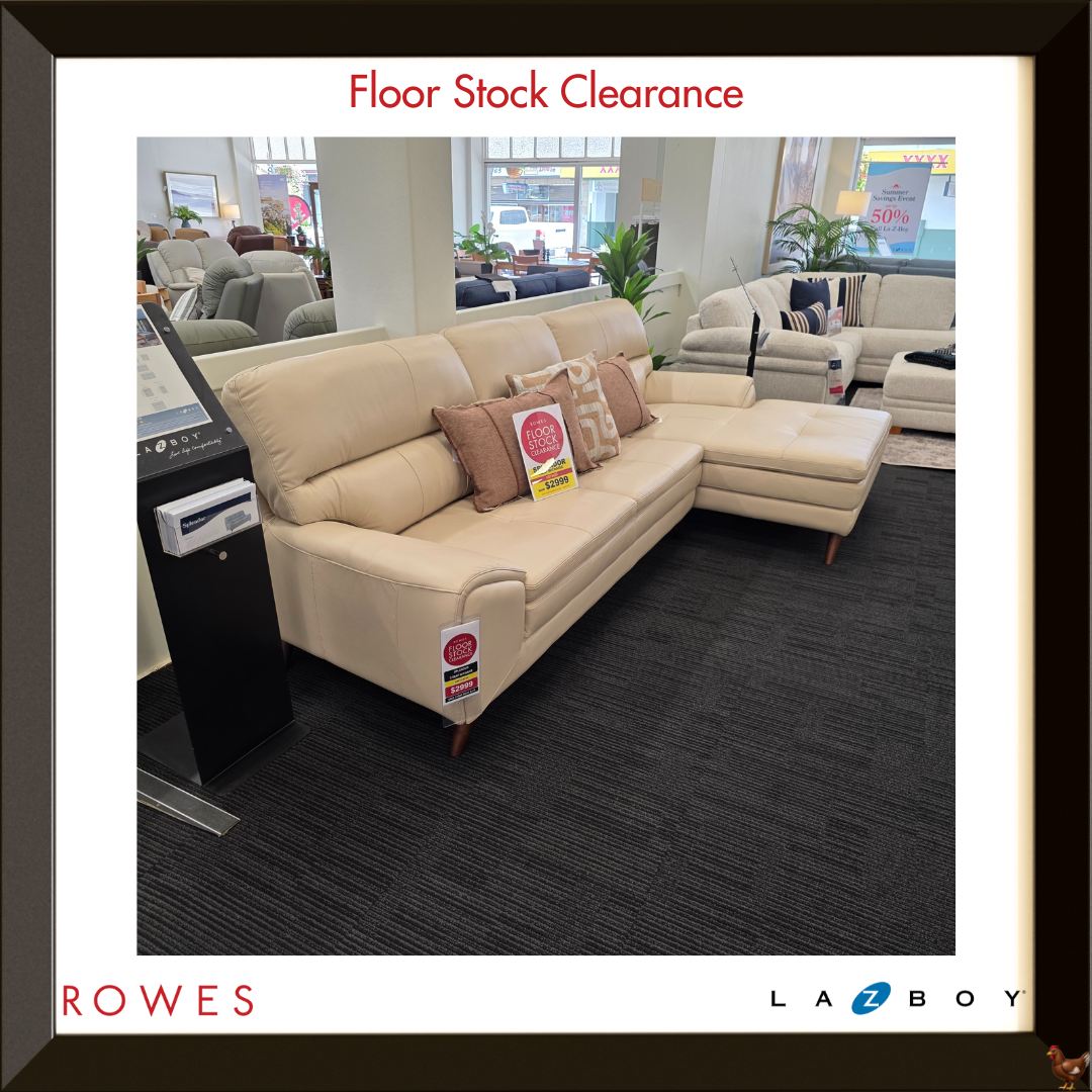 LaZboy Splendor 3 Seat+Chaise - Floor Stock Clearance