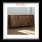 Wooden dresser with 'Rowes Furniture & Bedding' logo above it.