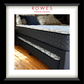 Bed with mattress and trundle, featuring Rowes Furniture & Bedding logo.